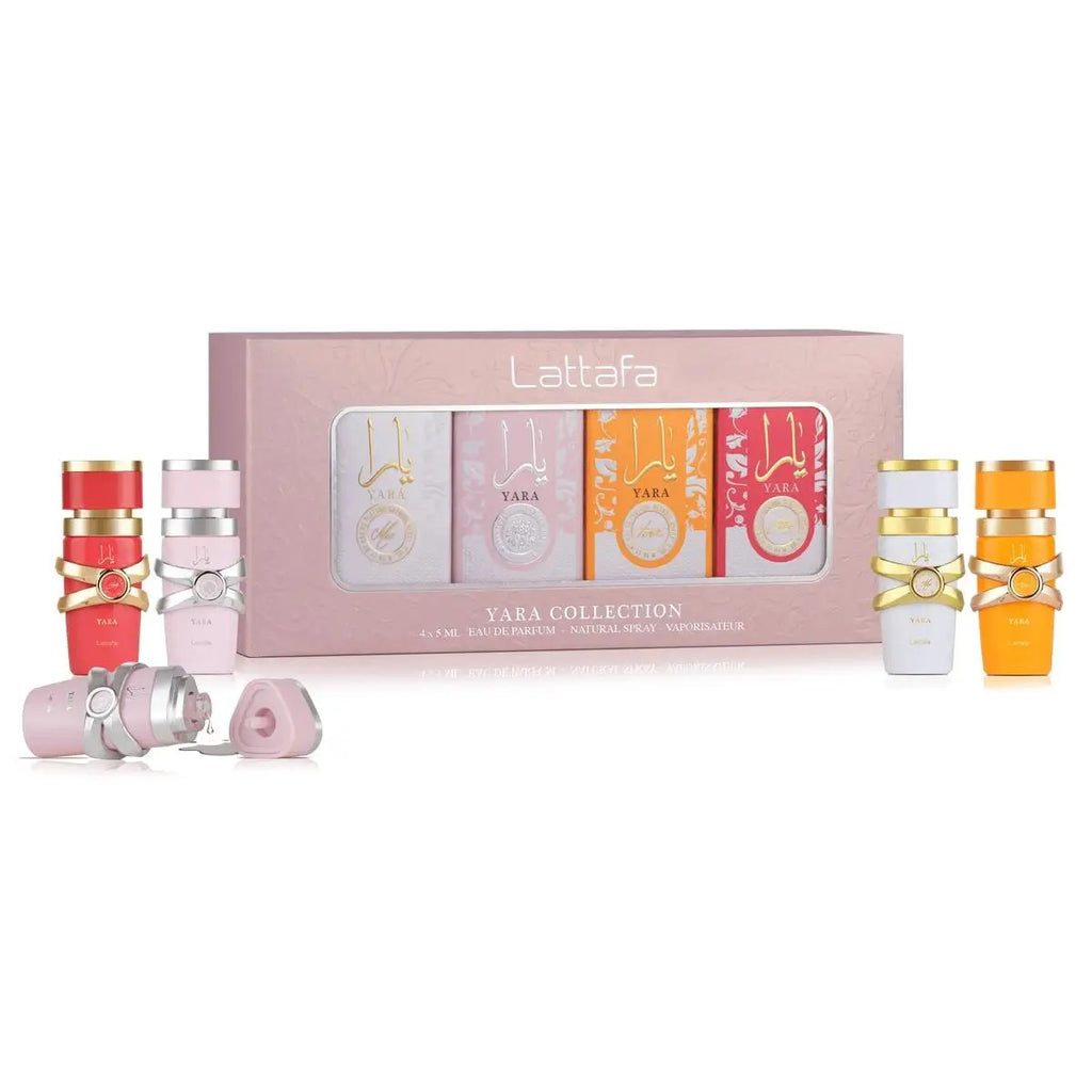 Lattafa My Yara Collection – 4x5ml Eau de Parfum Set de regalo para mujer Yara + Yara Moi + Yara Tous + Yara Candy