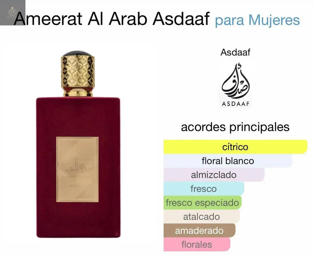 ASDAAF AMEERAT AL ARAB 100ml de Lattafa